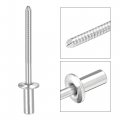 Uxcell Blind Rivets 304 Stainless Steel Pull Core Decoration 4mm Diameter 10mm Grip Length Close End Silver Tone 50pcs
