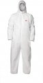 3m Anti-static Paint Spray Cleaning White Disposable Coverall 94540 L Xl 