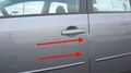 2001-2006 Volvo S60 Chrome Door Edge Trim Molding Protectors 4 Qty Of 8 2002 2003 2004 2005 01 02 03 04 05 06