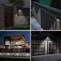 Torchstar Solar Motion Sensor Lights Outdoor Ip65 Waterproof Cordless Wall Lighting For Driveway Patio Garage Porch 6500k Pure 