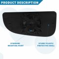 Passenger Side Lower Mirror Glass Compatible With 2009-2020 Dodge Ram 1500 2500 3500 4500 5500 Towings Right View Pass Convex
