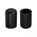 X Autohaux 5 Pcs 16mm 0 63 Silicone Hose Cap Intake Vacuum Tube End Plug For Car Black
