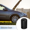 X Autohaux 5 Pcs 16mm 0 63 Silicone Hose Cap Intake Vacuum Tube End Plug For Car Black