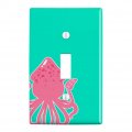 Cute Squid Tentacles Ocean Plastic Wall Decor Toggle Light Switch Plate Cover 