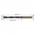 Uxcell Straight Shank Twist Drill Bits 9mm High Speed Steel 4341 With For Stainless Alloy Metal Plastic Wood