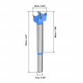 Uxcell Forstner Drill Bits 16mm Tungsten Carbide Wood Hole Saw Auger Opener Woodworking Hinge Drilling Boring Bit Cutter Blue
