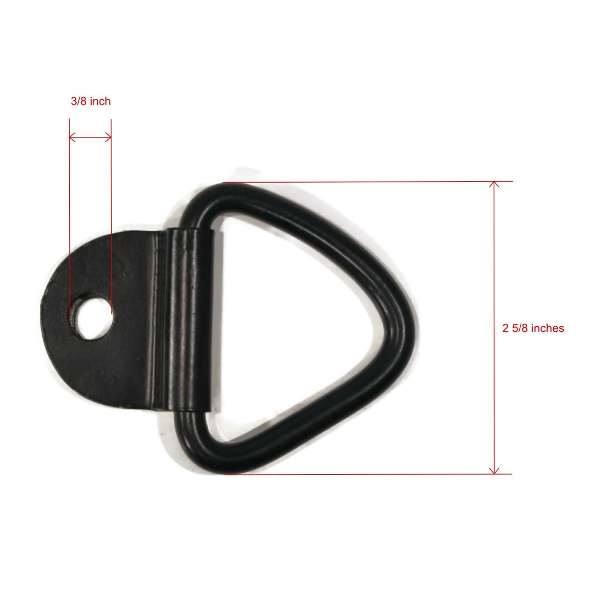 Ring Tie Down Anchor 1 4 In Heavy Duty Steel Bolt On Mount 00 Lb Load Capacity For Truck Bed And Trailer 4 Pack