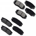 Ceramic Brakes Pads Ocpty Quick Stop Front Rear Brake Pad Fit For 2010-2017 Chevrolet Equinox Gmc Terrain