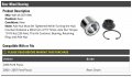 Marketplace Auto Parts Rear Wheel Bearing With Axle Nut And Retaining Ring Compatible 2000-2008 Ford Focus
