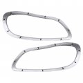 Hecasa 2pcs Headlight Bezel Compatible With 2002-2018 Freightliner Business Class M2 106 112 Headlamp Trim Cover Replacement