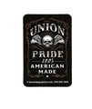 10 Union Pride Skull And Cross Bones Hard Hat Sticker S-101 