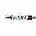 Rear Shock Damper Suspension For Ssr Pit Bike Dirt Quad Atv Aluminum Alloy 290mm Spring White And Black