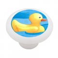 Gotham Decor Cute Rubber Duck Ceramic Drawer Knob 