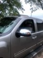Ecotric Chrome Pair Half Mirror Covers Compatible With 2007-2014 Chevy Silverado Gmc Sierra Tahoe Avalanche Suburban Yukon