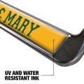 William Mary School Logo Full Size Standard License Plate Metal Frame