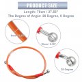 70cm 27 56 Length 10mm Id Motorcycle Hydraulic Brake Line Oil Hose Pipe 28a 0a Stainless Steel Braided Cable For Atv Motocross