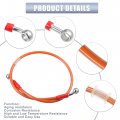 X Autohaux 70cm 27 56 Length 10mm Id Motorcycle Hydraulic Brake Line Oil Hose Pipe 28a 0a Stainless Steel Braided Cable For Atv