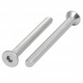 Uxcell M6x65mm 304 Stainless Steel Flat Head Hex Socket Cap Screws Din7991 10pcs