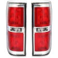 Pair Tail Lights For 2009 2010 2011 2012 2013 2014d F150 Red Lens Chrome Housing Rear Brake Lamps Lh And Rh Replacement For