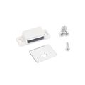 Box Of 10- 15lb Single Magnetic Catch White Zinc Retail Pack Shutter Hardware 