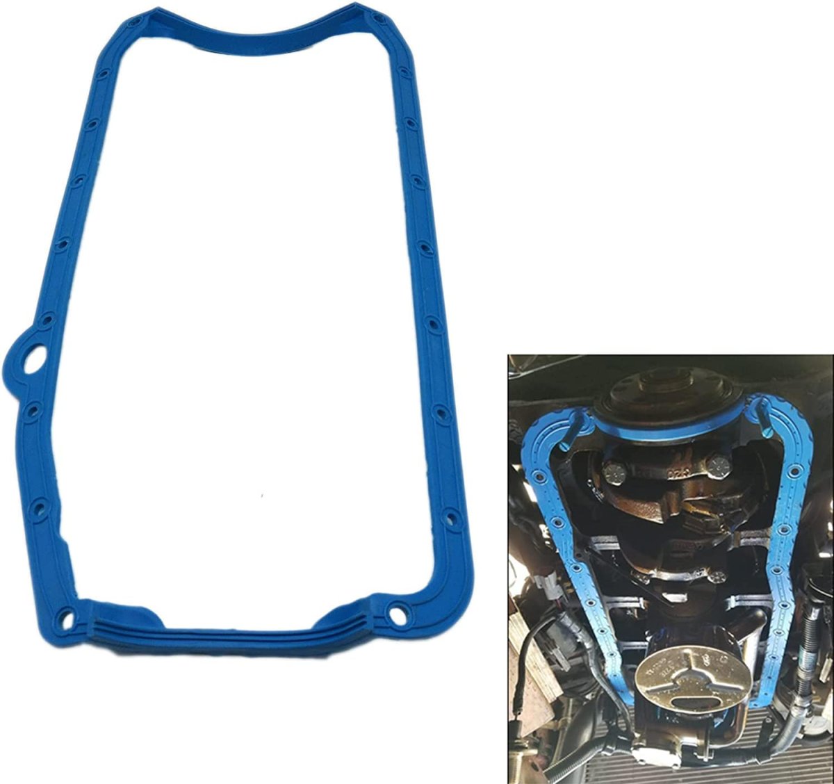 Engine Oil Pan Gasket Os34509t For Chevy Engines 327 Cid 4l 1962 1969 And 350 5 7l 1967 1974