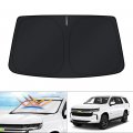 Kust Windshield Sun Shade For Chevrolet Tahoe Accessories 2021-2024 Windowshade Sun Visor Protector Foldable Blocks Uv Rays 