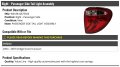 Right Passenger Side Tail Light Assembly Compatible With 2004-2007 Dodge Grand Caravan