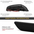Vipmotoz Smoked Sequential Led Side Mirror Turn Signal Lights Compatible With 2008-2009 Mercedes Benz W204 C Class C300 C350