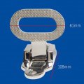 Zcargel Boat Mast Stainless Steel Folding Step Safety Marine For Yacht Sailboat Hole Pitch 87 6mm Bottom Diameter 7mm Edge 13mm