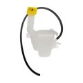 Non Pressurized Coolant Reservoir For Dodge Caravan Grand 2001 2002 2003 Plastic White With Flip Top Cap And Mounting Brackets 
