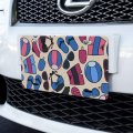 Graphics More Retro Vintage Summer Beach Pattern Novelty Metal Vanity Tag License Plate