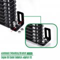 G-plus Universal Oil Cooler Radiator Adapter Kit Compatible With 340mm Aluminum Engine Mounting Bracket Replacement Long