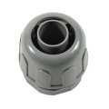 4 Pack 1 2 In Nonmetallic Plastic Liquid Tight Connector 180 Degree Straight Electrical Conduit Fitting Ul Listed Gray 