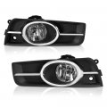 Chrome Housing Oe-style Front Fog Light Driving Lamp Assembly For 2011-2014 Chevy Cruze Limited Model Bezel Universal Wiring 