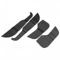 1 Set Door Anti Kick Pad Stickers Carbon Fiber Pattern Anti-scratch Guard Protector For Mazda Cx-5 2nd Generation 2017-2023 