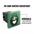 Green Tea In Giant Panda Bear Mug Tow Trailer Hitch Cover Plug Insert