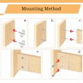 Flyshop Furniture Cabinet Connector 261 15 X 12mm Cam Lock Fittings With Self-tapping Thread 45mm Length Dowel 10 Sets