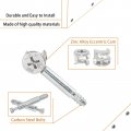 Flyshop Furniture Cabinet Connector 261 15 X 12mm Cam Lock Fittings With Self-tapping Thread 45mm Length Dowel 10 Sets
