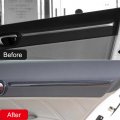 Itrims Car Accessories For Honda Civic 2006-2011 Side Door Body Molding Streamer Protector Cover Seal Strip Trim Interior Edge