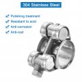 Uxcell 2pcs T-bolt Hose Clamp Working Range 20-22mm 304 Stainless Steel Intake Intercooler Clamps Adjustable Tube For Tubes