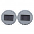 2pcs Solar Led Rgb 7 Colors Lights Usb Car Bottle Cup Holder M Pad Light Bottom Mat 