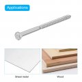 Uxcell Hex Head Lag Screws Bolts 10pcs 3 8 X 6 304 Stainless Steel Partial Thread Wood