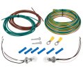 Bx8869 Tail Light Wiring Kit Universal Tow Lighting Solution With 4 Flat Harness 40 Watt Bulbs And Sockets For Rv Towing Setup