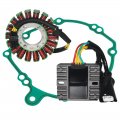 Stator Coil Regulator Rectifier Gasket Set Compatible With For Honda Cbr1000 Cbr1000rr Fireblade 2004-2005 Oem 31120-mel-013
