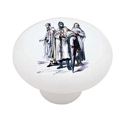Knight Templar Decorative High Gloss Ceramic Drawer Knob