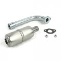 The Rop Shop 1 Exhaust Muffler Assembly With Pipe Screw-on Gasket Nuts 