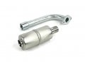 1 Exhaust Muffler Assembly With Pipe Screw-on Gasket Nuts