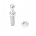 X Autohaux 4 Set 10mm M8x25mm Car Gas Strut Ball Stud Silver Tone For Struts Shocks