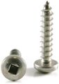 Square Drive Pan Head Sheet Metal Screws 18-8 Stainless Steel 8 X 1 Qty-250 