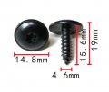Autobahn88 Screw For Bumper Cover Rear Compatible With Vw Audi Oem N90648704 Pack Of 10